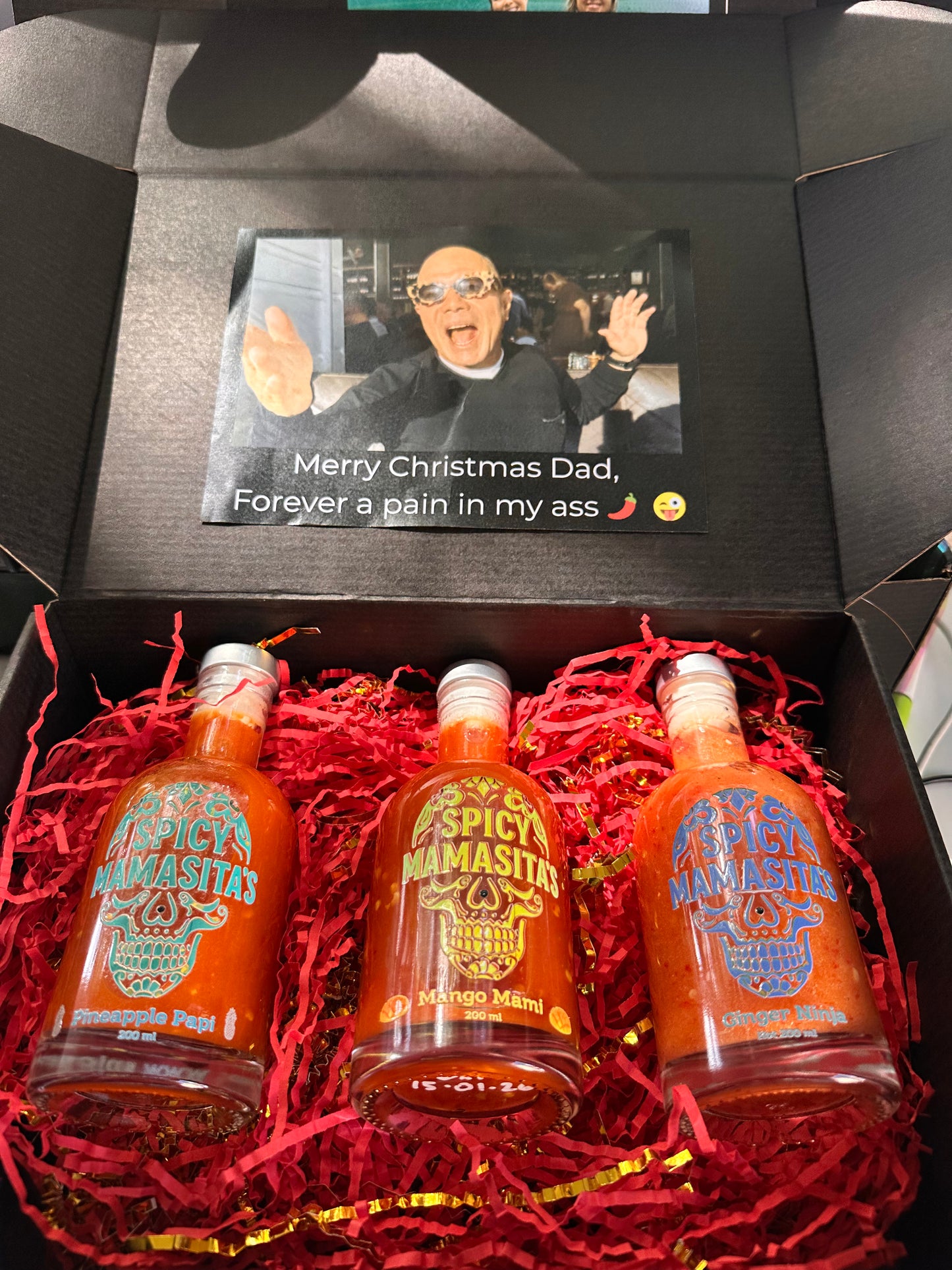 Holiday Trio Hot Sauce Gift Box    Pineapple    Mango     Ginger Ninja