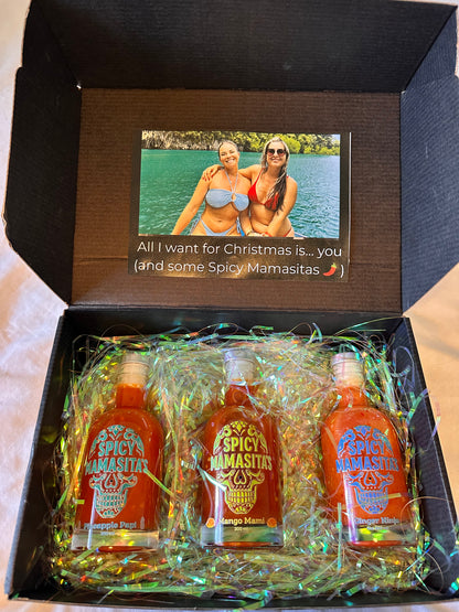 Holiday Trio Hot Sauce Gift Box    Pineapple    Mango     Ginger Ninja