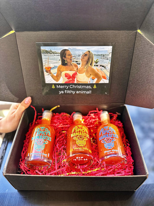 Holiday Trio Hot Sauce Gift Box    Pineapple    Mango     Ginger Ninja