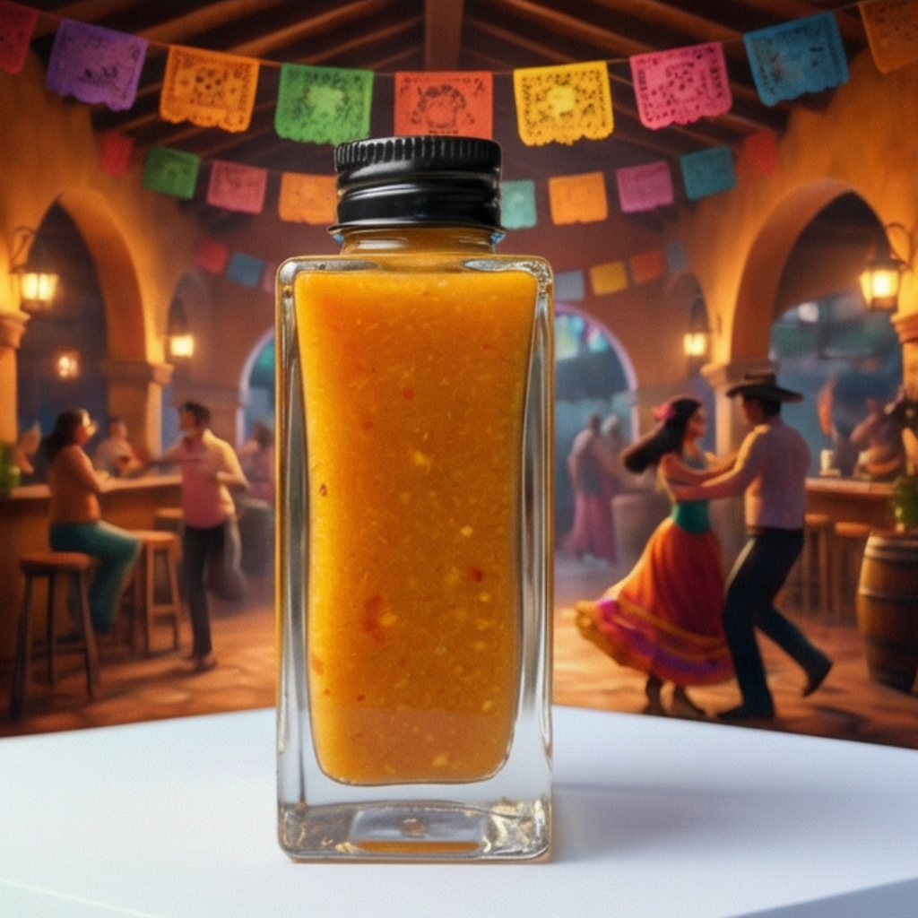 Spicy Mamasitas Hot Sauce Trio packaging with three bottles of flavorful hot sauces and vibrant label designs.
